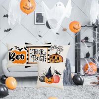 ถังฟักทอง halloween pumpkin ฮาโลวีน โซฟา ฟักทอง ของขวัญ ตกแต่งบ้าน ปลอกหมอน สำหรับห้องนั่งเล่นในบ้าน ตกแต่งฮาโลวีน โยนปลอกหมอน ปลอกหมอน ปลอกหมอน