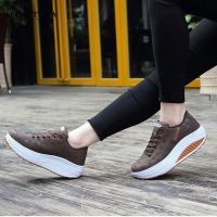 B-sia★Plus Size:35-42 New Women New Fashion Mesh Breathing Shake Shoes Casual Comfortable Thick Soled Sport Fitness Platform Shoe