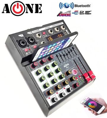 A-ONE RV-4 สเตอริโอมิกเซอร์4ช่อง BLUETOOTH USB MP3 DIGITAL EFFECT