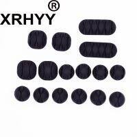 Xrhyy 16แพ็คการจัดการสายเคเบิลตัวยึดสายกาวสำนักงานบ้านขอเกี่ยวรถศูนย์วางสาย Clip Cord