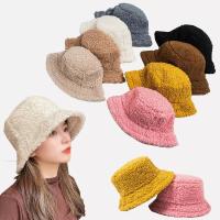 Topi Bucket หมวกชาวประมงหมวกปานามาแบบลำลองขน Faux แบบนุ่มกันแดดสำหรับกลางแจ้งหมวกแก๊ป INPUT76UT8สารกันแดด