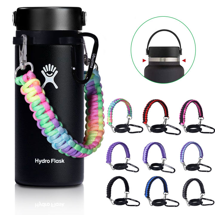 Paracord Handle for Hydro Flask Wide Mouth Water Bottles 12oz - 64oz