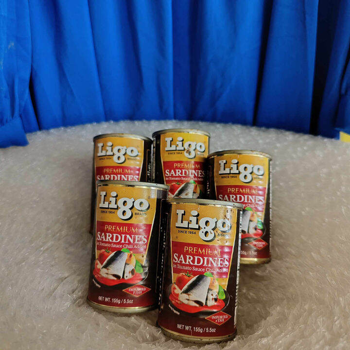 Ligo Sardines PREMIUM SARDINES 155g 5+1 (BUY 5 GET 1) Lazada PH