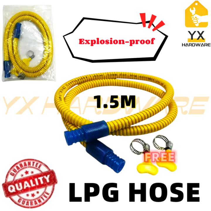 Heavy Duty Household Explosionproof LPG Hose Gas Stove 3PLY Orange Gas