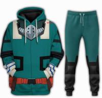 My Hero Academia Deku Izuku Midoriya เสื้อโค้ทมีฮู้ดชุดคอสเพลย์ผู้หญิงอนิเมะแบบสวมหัวกางเกงเสื้อกันหนาว