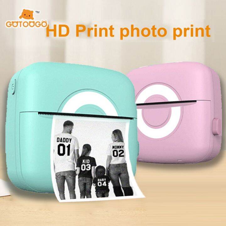 Portable Instant Photo Printer Black And White Instant Mini Thermal