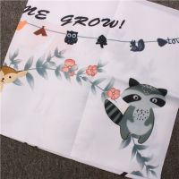 Cute Cartoon Animal Print Baby 12 Monthly Milestone Photography Newborn Soft Baby Photography Props Background Blanket photo Accessories