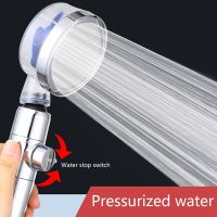 Pressurized Shower Head High Pressure Detachable 360° Rotating Jetting Showerhead Filter for Water Bathroom Bath Shower