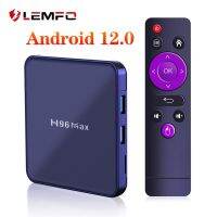 LEMFO กล่องสมาร์ททีวี V12 RK3318สูงสุด12 H96กล่องด้านบน H96max ไวไฟคู่12.0รองรับ Google Play 4K