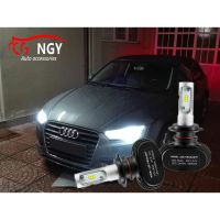 สำหรับ AUDI A4 B8 2008-2PC Bulbs H7 LED Cob สีขาว8000Lm ไฟหน้าลำแสงต่ำ