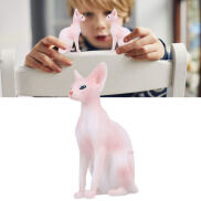 Exquisite Durability Hand painted Cat Model High Quality Hairless Cat