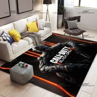 Square Flannel Call of Duty Carpet Popular 3D Shooter Game Element Rugs Modern Home Living Room Floor Mats Bedroom Carpet