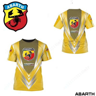 Abarth T-Shirts Casual Oversized T-Shirt Anime Round Neck Short Sleeve Top Harajuku 3D Printing T Shirt For Mens Clothing