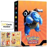 【CW】 240pcs Album Book Playing Game Cards Binder Trainer Livre Pokémon Map Collectible Holder Folder List