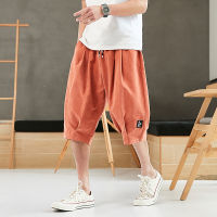 Plus Size Summer Harem Pants Men Short Joggers Chinese Style Calf-Length Casual Baggy Pants Male Capris Trousers 8XL