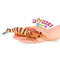 Monkey Toys - โมเดลสัตว์ Tiger Prawn กุ้งกุลายเสือ ขนาด 22.50 CM (จากหาดใหญ่)