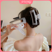 Aishg 13cm Màu đen và trắng Gradient Acrylic kẹp tóc của phụ nữ phong cách