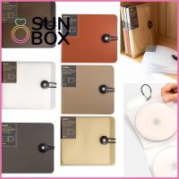 SUN BOX แบบพกพาได้ กระเป๋าใส่ CD ที่วางของ ที่คลุมที่เก็บซีดีดีวีดี ที่เก็บกระเป๋าเงิน เคสดีวีดี อุปกรณ์จัดระเบียบดีวีดี เคสกล่องอัลบั้ม กล่องใส่ซีดี