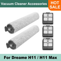 Roller Brush แผ่นกรอง Hepa สำหรับ Dreame H11 H11 Max เครื่องดูดฝุ่นเปียกและแห้งอะไหล่อุปกรณ์เสริมชุดเปลี่ยนสำหรับ Home