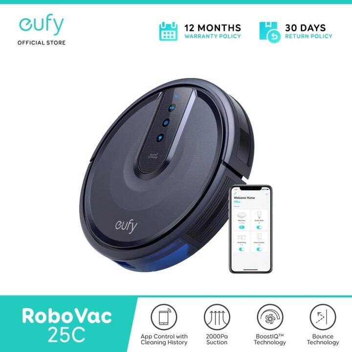 eufy by Anker RoboVac 25C Robot Vacuum Cleaner Pet Hair Cleaner 1500Pa ...