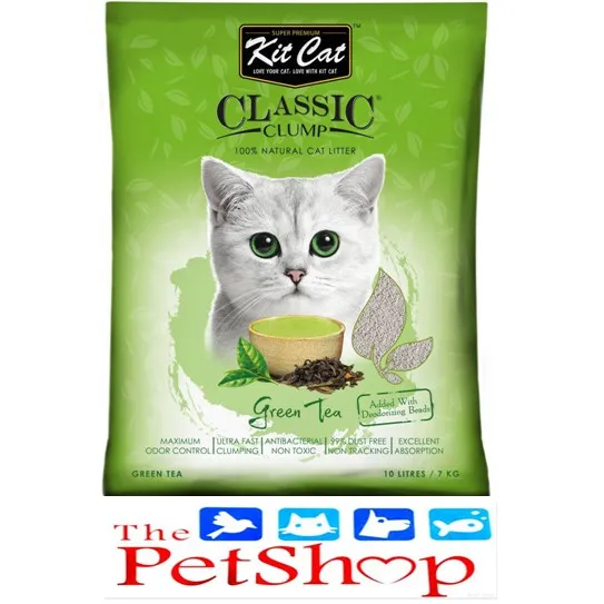 Kit Cat Green Tea Classic Clump Cat Litter 10L Lazada PH