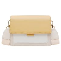 Contrast Color Leather Crossbody Bags for Women Travel Handbag Fashion Simple Shoulder Simple Bag