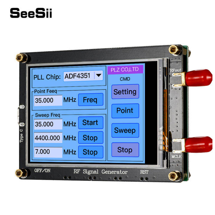 SeeSii ADF4351 35M4.4G RF Signal Generator PLL Sweep Frequency