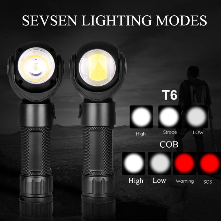 พร้อมสต็อกในประเทศไทย-usb-led-ซังไฟฉาย-t6-ไฟฉาย-8000lm-แม่เหล็กสองด้าน-360-องศาหมุนโคมไฟมินิแสงกันน้ำ