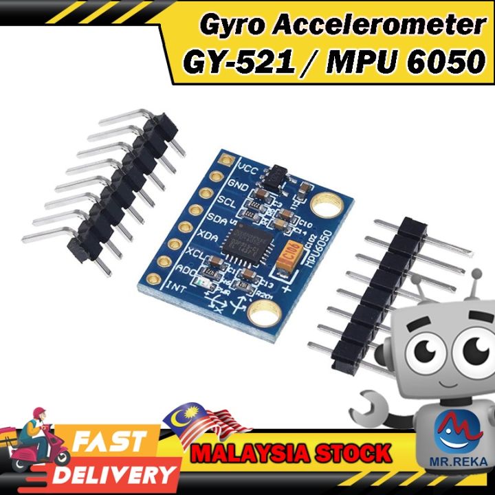 ⚡️ Gy 521 Mpu6050 3 Axis 6dof Gyro Accelerometer Sensor Module Lazada 9422