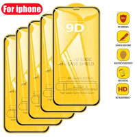 9D ปกป้องหน้าจอกระจกนิรภัยสำหรับ IPhone 14 13 12 11 Pro Max แก้วป้องกันสำหรับ IPhone XR XS Max 7 8 6S 14 Plus