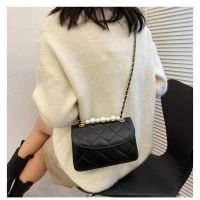 Ready Stock Pearl Chain Handbags Korean Fashion Sling Bag Elegant Temperament Leather Shoulder BagV0098