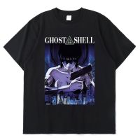 เสื้อยืดโอเวอร์ไซส์เสื้อยืดแขนสั้น พิมพ์ลายกราฟฟิคอนิเมะ Ghost In The Shell Kusanagi Motoko โอเวอร์ไซซ์ BHYX 7ODXS-4XL  741M