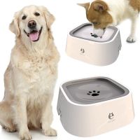 Pet Dog Cat Bowls Floating Not Wetting Mouth Cat Bowl No Spill Drinking Water Feeder Plastic Portable Dog Bowl water Feeders