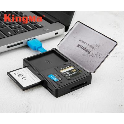 KingMa Multi Card Reader USB 3.0 All in 1 ที่อ่านเมมโมรี่การ์ด แบบพกพา Micro SD / SD / CF Card
