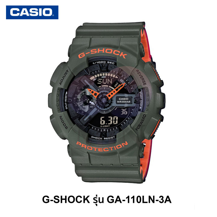 นาฬิกาข้อมือผู้ชาย-g-shock-รุ่น-ga-110ln-3a-นาฬิกาข้อมือ-นาฬิกาผู้ชาย-นาฬิกากันน้ำ