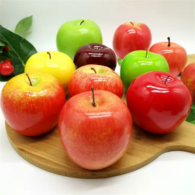 Christmas Apples Decorations Mini Fruit Decor Artificial Fruit Ornaments Artificial Christmas Apples Fake Fruit DIY Craft Decoration