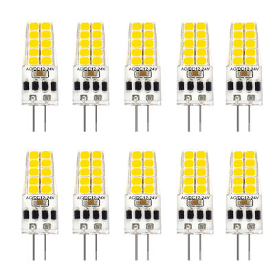 10PCS G4 LED Bulb AC/DC12V-24V 3W LED G4 Light 20LED 360 Beam Angle Light 2835SMD Replace 30W Halogen Lamp