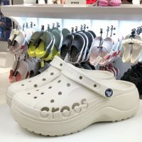 ♘✗๑ รองเท้า crocs แท้ classic platform BAYA clog รองเท้าเสริมส้นผู้หญิง รองเท้าไปทะเล