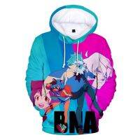 Sudadera con capucha de Anime para hombre/mujer/niño, prenda de vestir con estampado de ANIMAL, BNA, Michiru