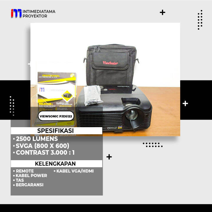 Proyektor Viewsonic PJD5122. 2500 lumens. SVGA (800x600). Lazada Indonesia