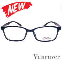 กรอบแว่นตา สำหรับตัดเลนส์ แว่นสายตา แว่นตา รุ่น Vancuver 3212 C-5 สีน้ำตาล ทรงเหลี่ยม ขาข้อต่อ วัสดุพลาสติกพีซีเกรดเอ เบา เหนียว ไม่แตกหัก