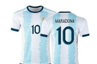 Customize T-Shirt New Clothing 2020-2021 Clothes Argentina Team Shirt No. 10 Messi Football Jersey Home Field Soccer Jersey