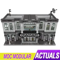 ใหม่ MOC Brickbank ตัวเมือง4760ชิ้น MOC Modular บล็อกตัวต่ออิฐเกมปริศนาเพื่อการศึกษาของขวัญวันเกิดของเล่น