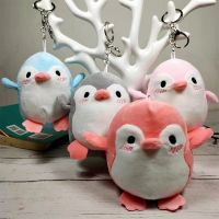 12CM Penguin Stuffed Plush Animal Pendant Keychain Doll Stroller Toys For Children Kids Small Mini Plush Toys Baby Xmas Gift