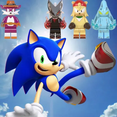 เกม Super Sonic Ray Sticks ของขวัญวันเกิดของเล่นเพื่อการศึกษาสำหรับเด็ก DIY Building Blocks Minifigures Bricks Movie