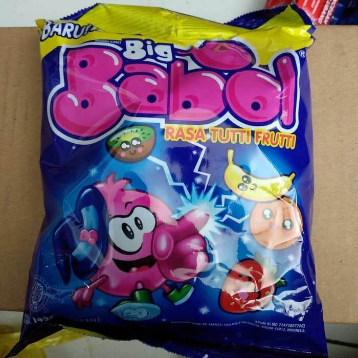 Big Babol Asteroids 1 Pack Permen Karet Rasa Buah 128 Gram Isi 40