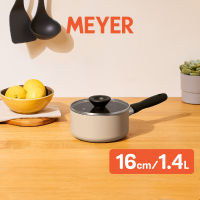 MEYER Bauhaus หม้อมีด้ามจับ ขนาด 16 ซม./1.4 ลิตร พร้อมฝา Saucepan (13762-TE12)