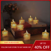 SANHE LED Electronic Candle Light Smokeless Small Tea Wax Creative Transparent Flashing Night Light