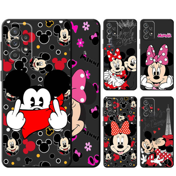 black-mickey-minnie-mouse-disney-case-for-samsung-galaxy-a11-a12-a72-a71-a21s-a22-a13-a51-4g-a52-5g-a32-cell-phone-bumper-coque-replacement-parts