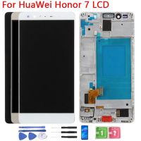 【❖New Hot❖】 jing0saf สำหรับ Huawei Honor 7หน้าจอสัมผัส Lcd พร้อมกรอบ5.2นิ้ว Plk-tl01 Plk-l01 Plk-ul00ดิจิไทเซอร์จอแสดงผล Lcd ประกอบ Plk-Al10